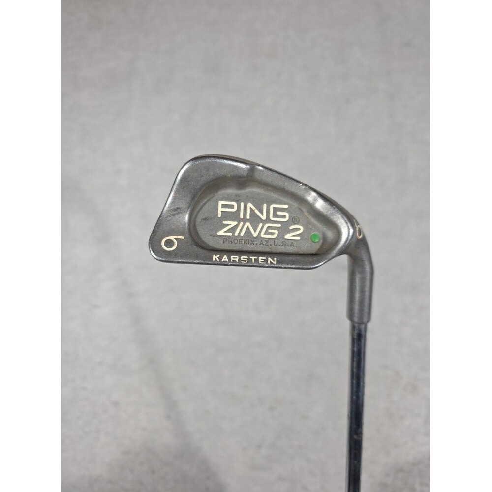 PING EYE 2 Green Dot 6 Iron Karsten Steel Shaft RH 37.5” Needs New Grip Golf